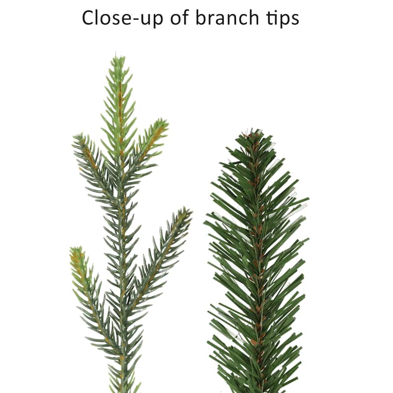 Puleo International 10 ft. Pre-Lit Slim Balsam Artificial Fir Tree