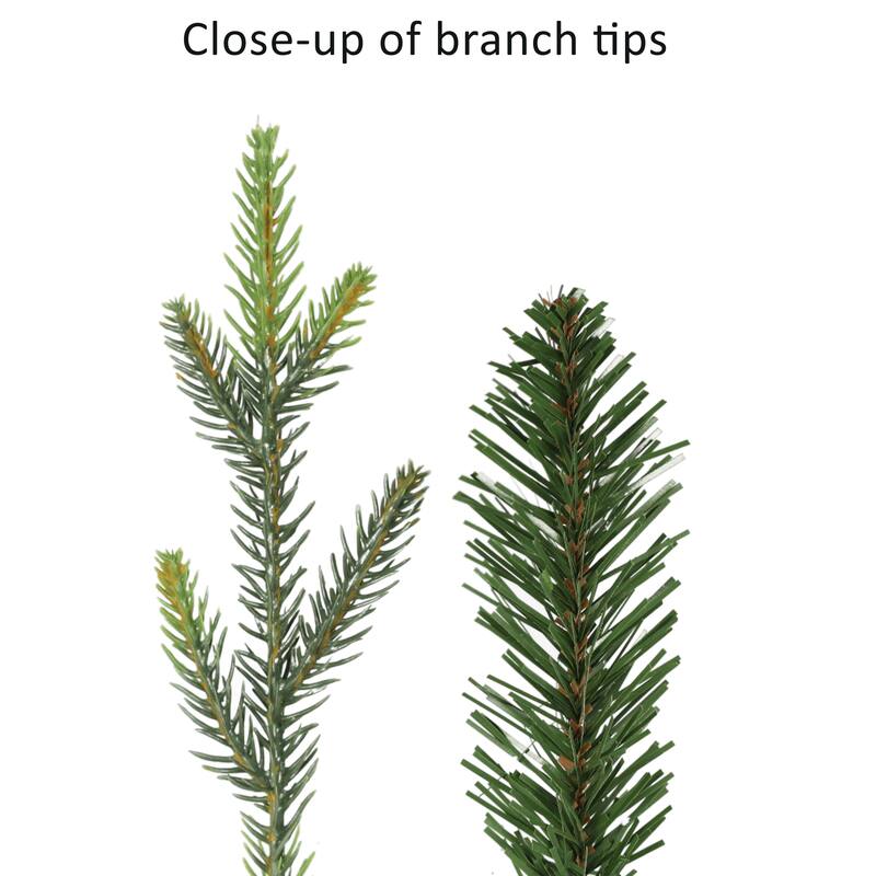 Puleo International 9 ft. Pre-Lit Alberta Spruce Artificial Christmas Tree