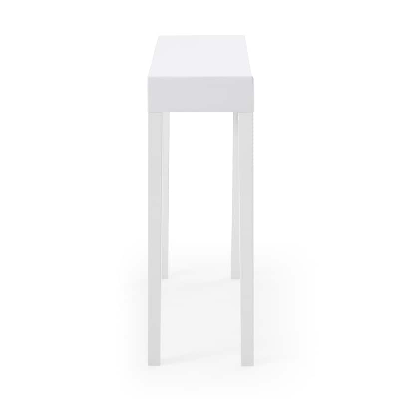 31" Classic Modern White Wooden Console Table - 31" L x 11" W x 31" H