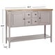 preview thumbnail 5 of 3, SAFAVIEH Charlotte Grey Storage Sideboard - 45.7" x 15" x 34"