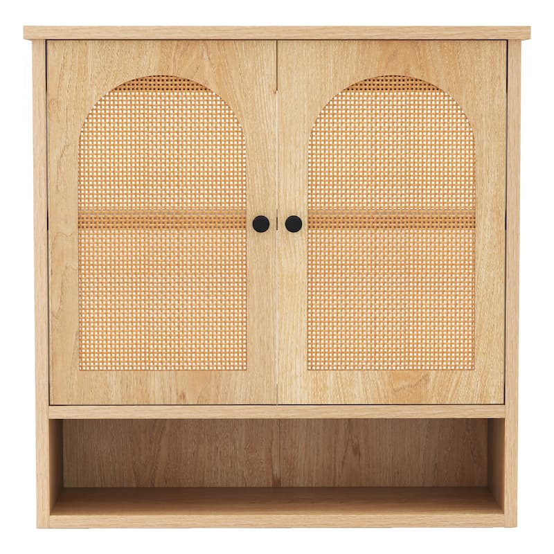 Gymax Bathroom Wall Cabinet Deep Bathroom Cabinet w/ Adjustable
