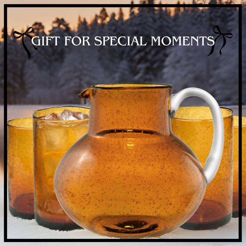 Artland Iris Pitcher with Highball Glasses