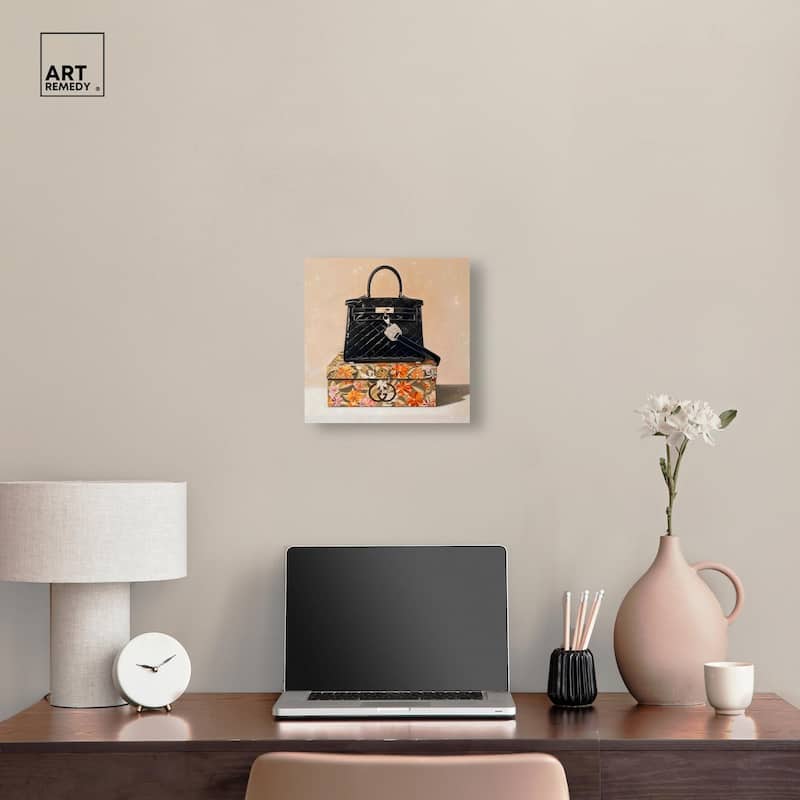 Luxury Purse and Giftbox Canvas by Art Remedy, Gallery Wrapped