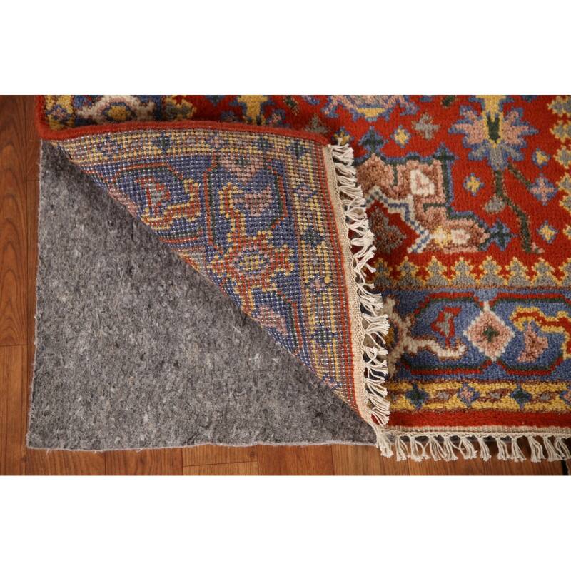 Geometric Kazak Indian Runner Rug Hand-knotted Wool Carpet - 2'8"x 10'0"