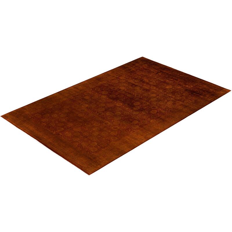 Overdyed, One-of-a-Kind Hand-Knotted Area Rug - Gold - 10' 2" x 16' 1"