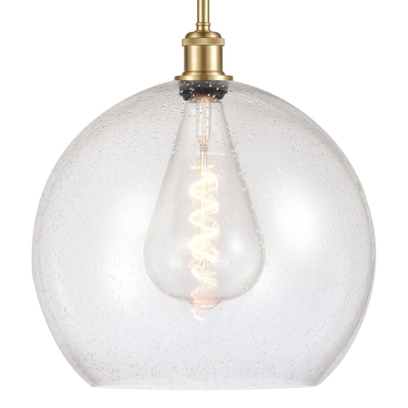 Innovations Lighting 516-1S-17-14 Athens Pendant Athens 14" Wide - Satin Gold / Seedy
