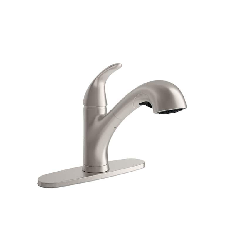 PROFLO PFXC6517 1.5 GPM Single Hole Pull Out Kitchen Faucet - Brushed Nickel