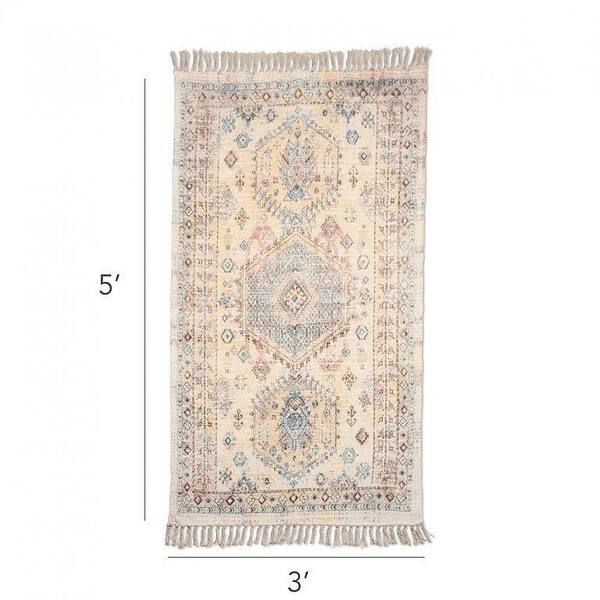 Printed Floor Rug - 3' x 5' Oval - Bed Bath & Beyond - 42361769