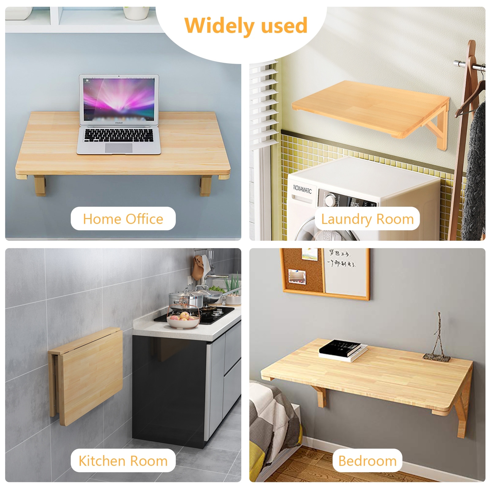 Multifunctional Wall Mounted Wooden Folding Desk On Sale Bed