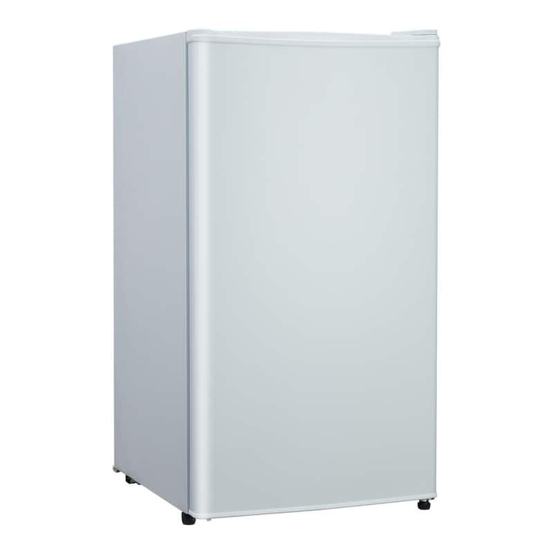 3.2 Cu.Ft Compact Refrigerator with Freezer, Single Door Mini Fridge - White