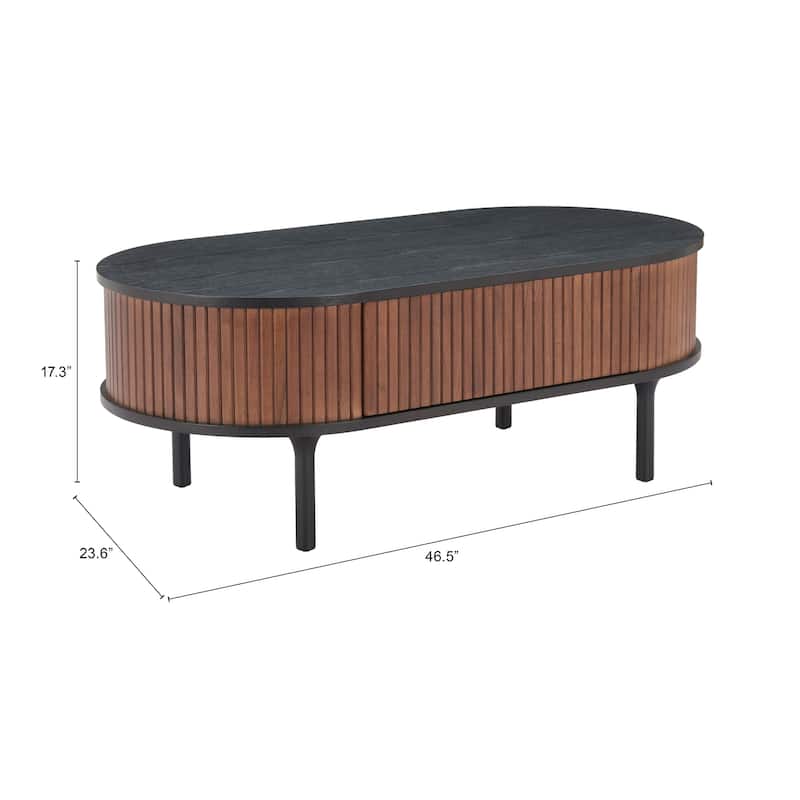 Koriana Coffee Table Black & Walnut