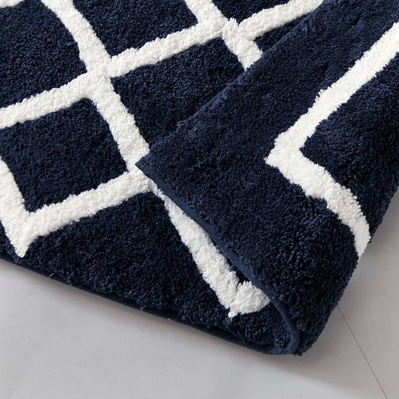 Reversible High Pile Tufted Bath Rug For Bath Room