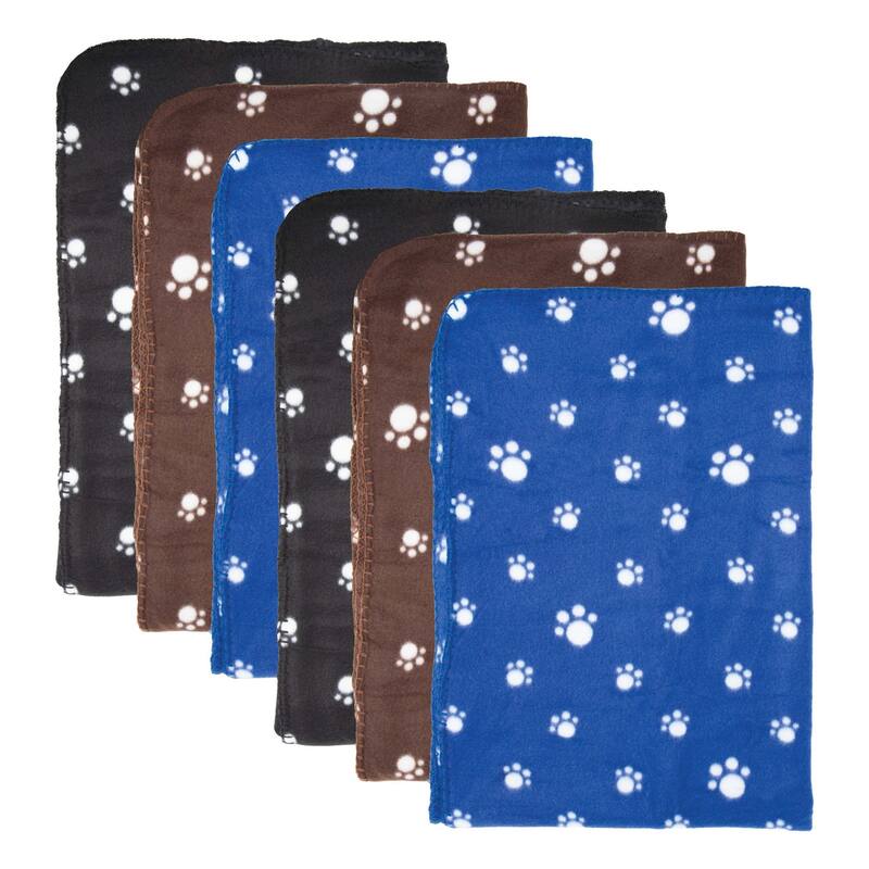 Perro & Gato Paws 6-Piece Pet Blankets