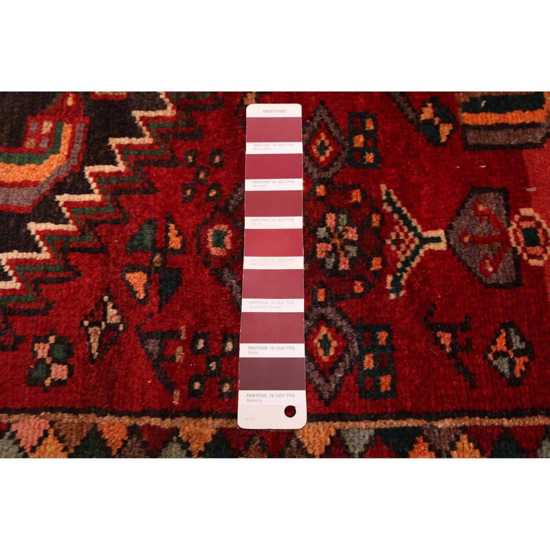 ECARPETGALLERY Hand-knotted Andelz Red Wool Rug - 4'6 x 6'5