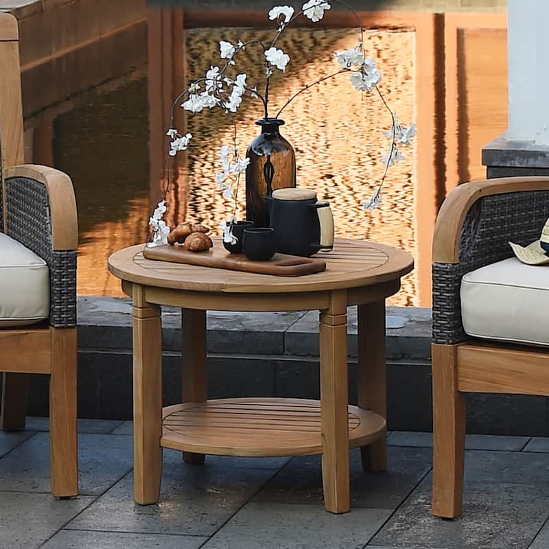 Cambridge Casual Sherwood Teak Patio Side Table