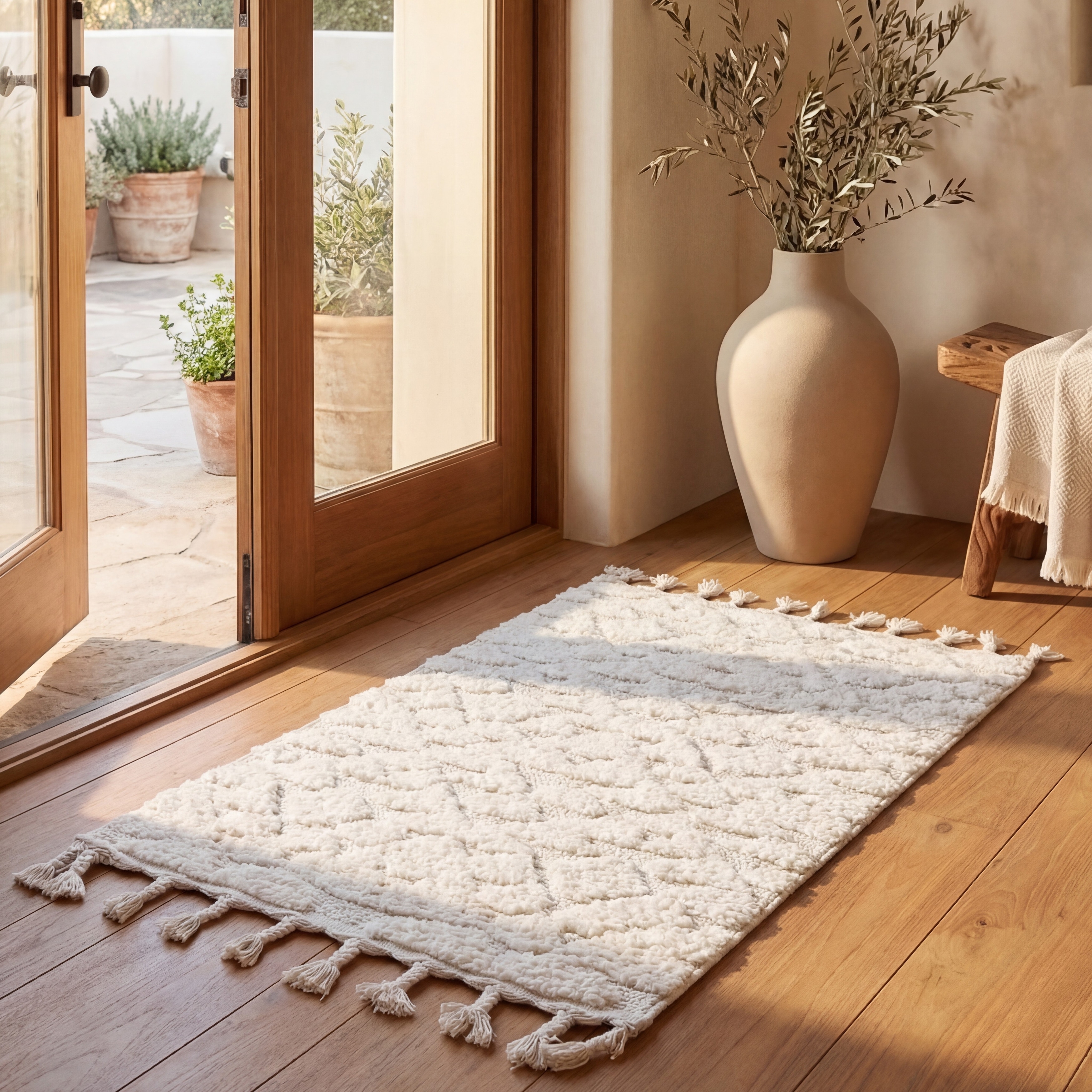 SAFAVIEH Moroccan Tassel Shag Delores 2-inch Thick Rug - On Sale