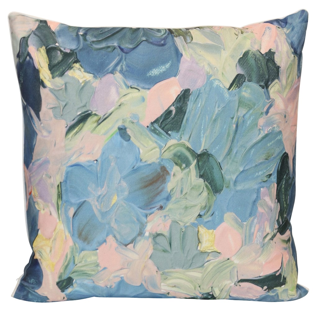 StyleCraft Tamara Day for StyleCraft Soft Meadow Brushstroke Pillow - Multicolor - 24" x 24"