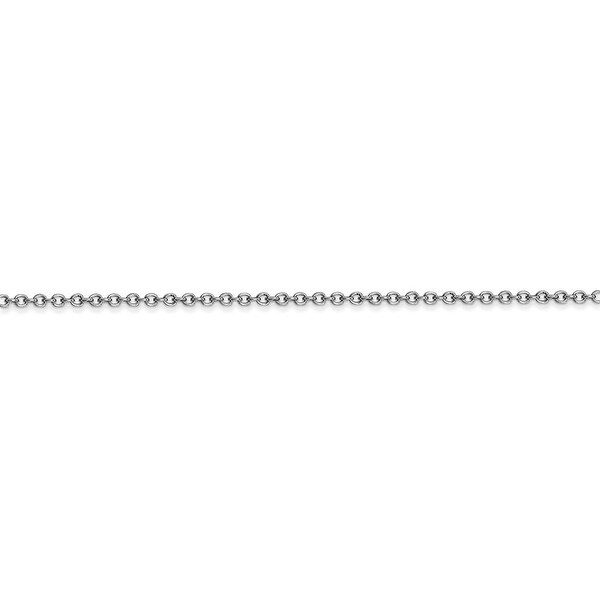 14K White Gold 1.3mm Cable Chain 18