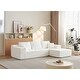 preview thumbnail 25 of 46, GDFStudio - 104" Cloud Modern Innovative Chenille Modular Sofa with L-Shape Chaise and Deep Seat