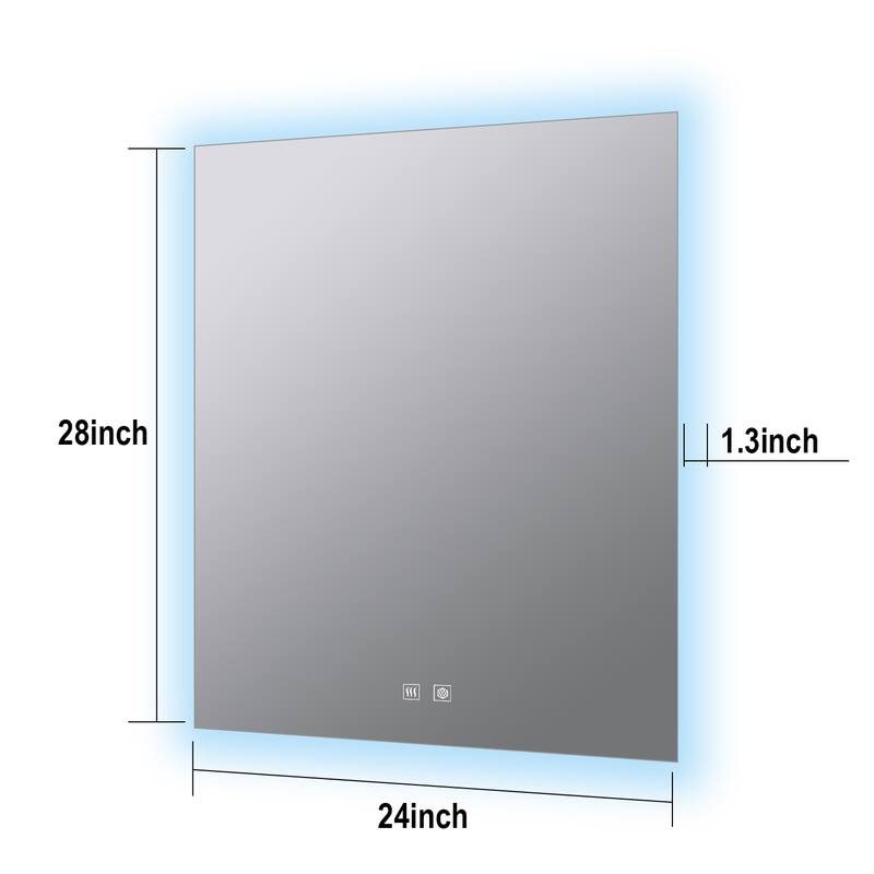 Vellum LED Bathroom Vanity Mirror - N/A