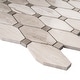 preview thumbnail 3 of 5, TileGen. Long Diamond Shape Cyrstal Random Sized Marble Mosaic Tile in Wooden Beige Floor and Wall Tile (10 sheets/10.8sqft.)