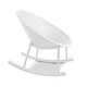 preview thumbnail 18 of 45, Set of 2 Mid-Century Modern Rocking Lounge Chairs - Egg-Shaped Breathable Plastic Seat with Durable Plastic Base, Accent Seating