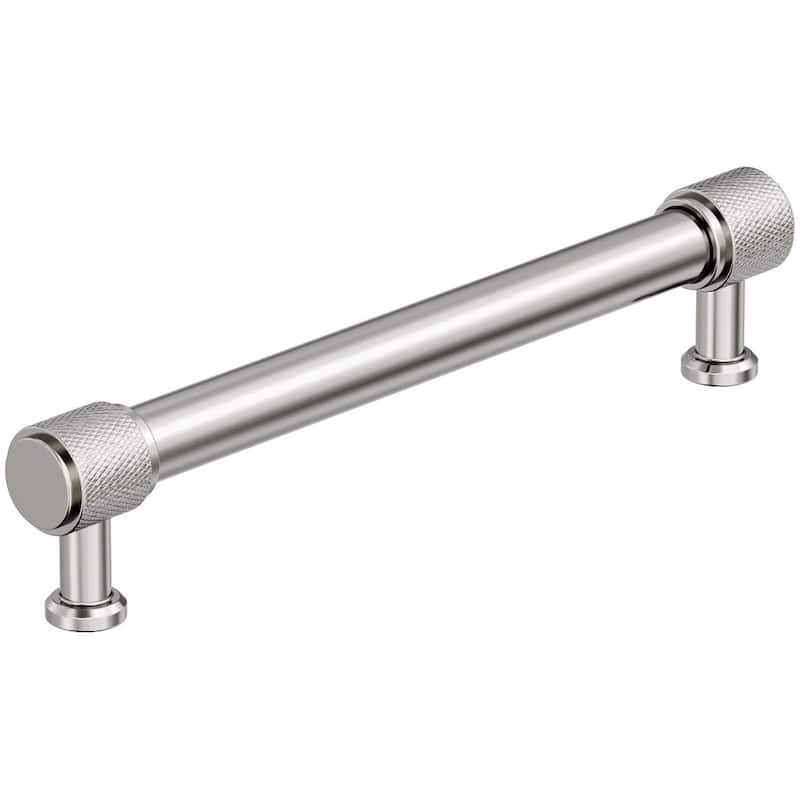 Amerock BP37745 Faraday 6-5/16" Center to Center Knurled Bar Cabinet - Polished Nickel