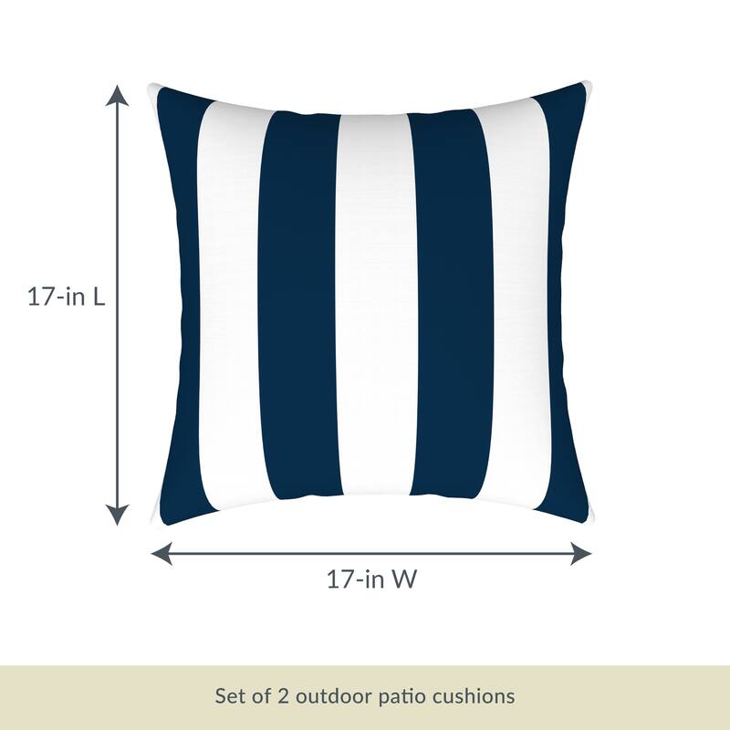Island Retreat All-Weather Outdoor Throw Pillows (Set of 2)