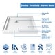 preview thumbnail 5 of 13, DreamLine SlimLine 32 in. D x 32 in. W x 2 3/4 in. H Double Threshold Shower Base - 32" x 32" White