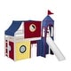 preview thumbnail 68 of 117, JACKPOT Prince & Princess Low Loft Twin Bed, Ladder Slide Tent & Tower