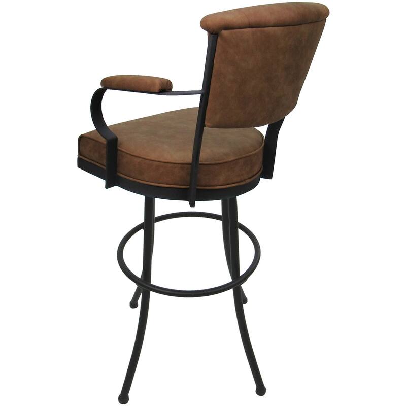 Miami Extra Tall 34" Spectator Metal Bar Stool on Noam Base - 34" Seat Height