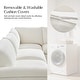 preview thumbnail 14 of 14, Fabiana 88"W Oversized 3 Piece Down Blend Modular Cloud Sleeper Sofa with Removable Cushion Cover By HULALA HOME