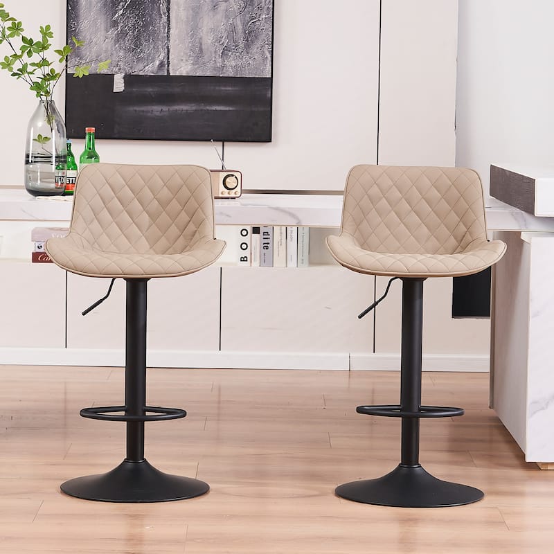 Counter Height Modern Barstools Set of 2 Kitchen Bar stools Side Counter Stools