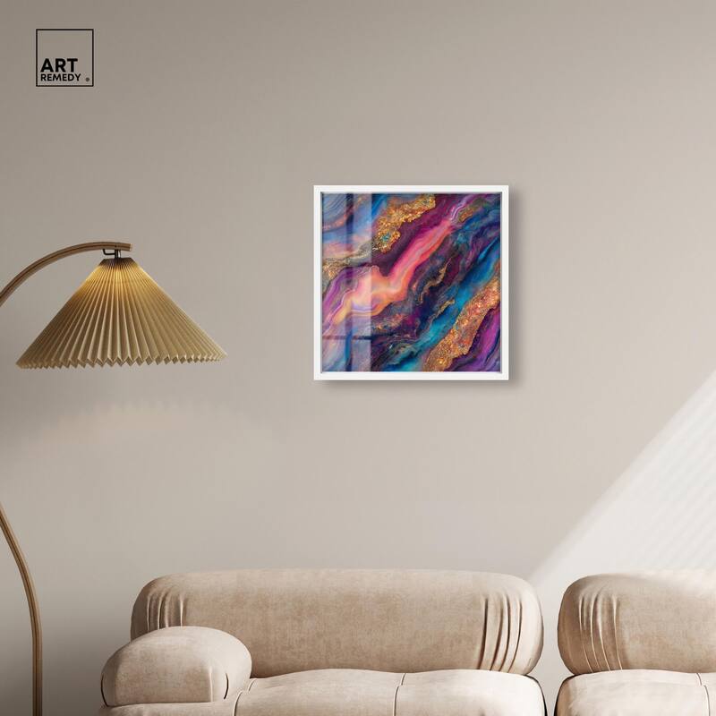 Glittering Spectrum III Shadowbox by Art Remedy