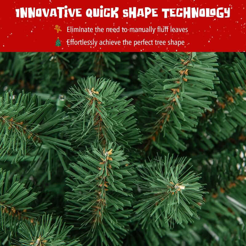 Gymax 6/7/8 FT Pencil Christmas Tree w392/523/671 Memory Wire Branch - See Details
