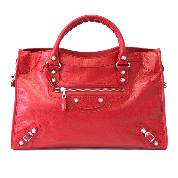 Balenciaga Giant 12 City Handbag Red
