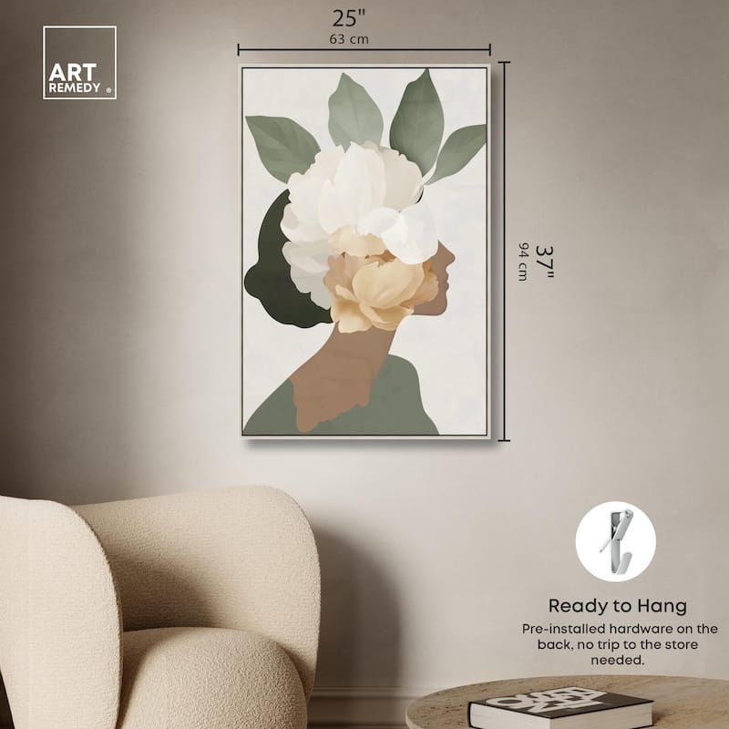 Floral Headpiece II Canvas by Art Remedy