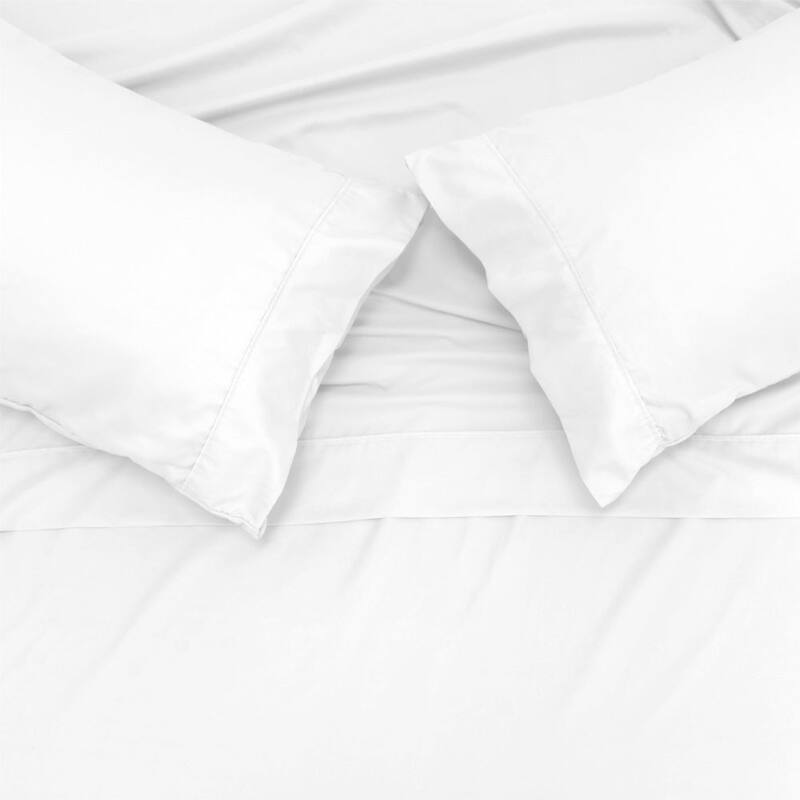 Jennifer Adams Lux Enzyme-Washed Triple-Brushed Signature Soft Sheet Set - Cal. King 4pc. - White