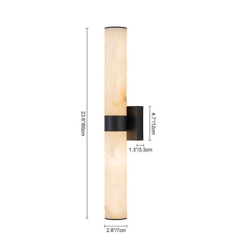 Dimmable LED Marble Linear Vanity Wall Lamp - Warm Light 23in
