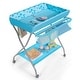 preview thumbnail 1 of 22, Baby Changing Table with Safety Belt and 4-side Defence - 36.5" x 27" x 40.5"(L x W x H) Blue