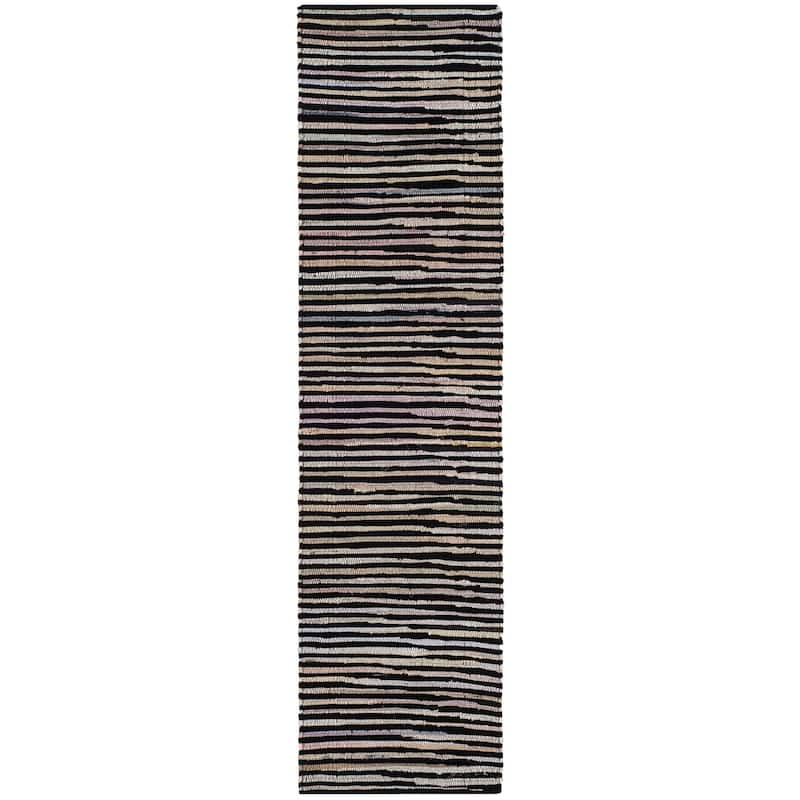 SAFAVIEH Handmade Rag Rug Sevim Casual Stripe Cotton Rug