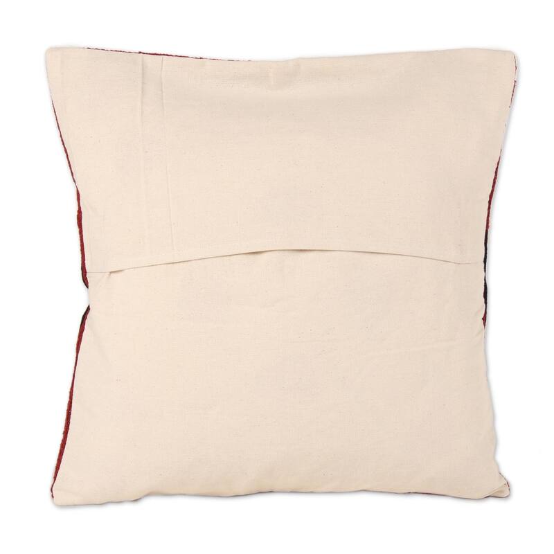 Novica Handmade Creative Kite Embroidered Cotton Cushion Covers (Pair)