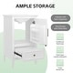 preview thumbnail 20 of 21, 20" Bathroom Vanity with Sink, Bathroom Cabinet with Two Doors, Door Shelf Storage and Adiustable Foot Pads, A Drawer