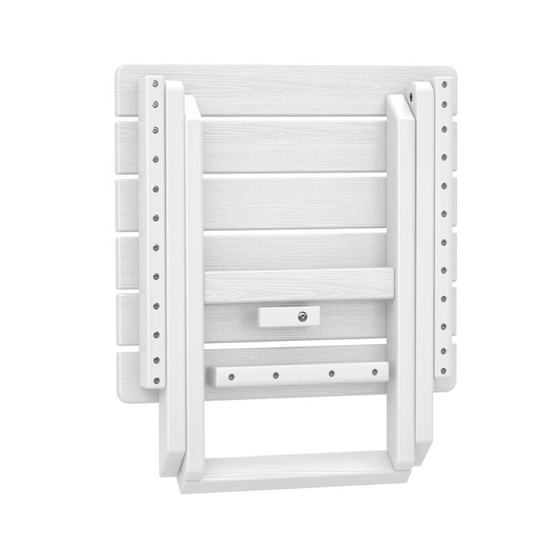 Outdoor Patio HDPE Foldable Side Table, Waterproof & Weather Resistant