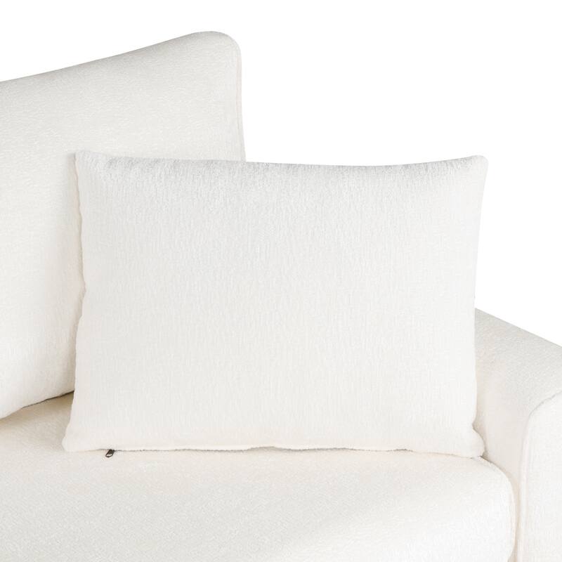 Sectional Sofa Pull-out Bed with Storage Ottoman and Charging Devices