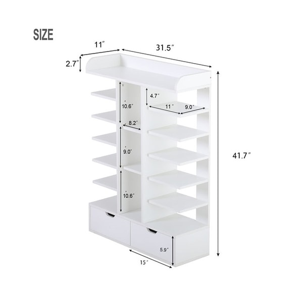 Entryway clearance standing shelf