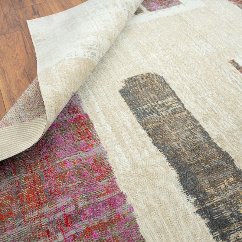N Natori 24-Seven Outdoor/Indoor Modern Geometric Area Rug
