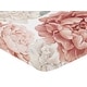 preview thumbnail 3 of 4, Boho Shabby Chic Floral Girl Fitted Crib Sheet Ivory Bohemian Vintage Garden Watercolor Flower Nature Elegant Pastel Large Rose