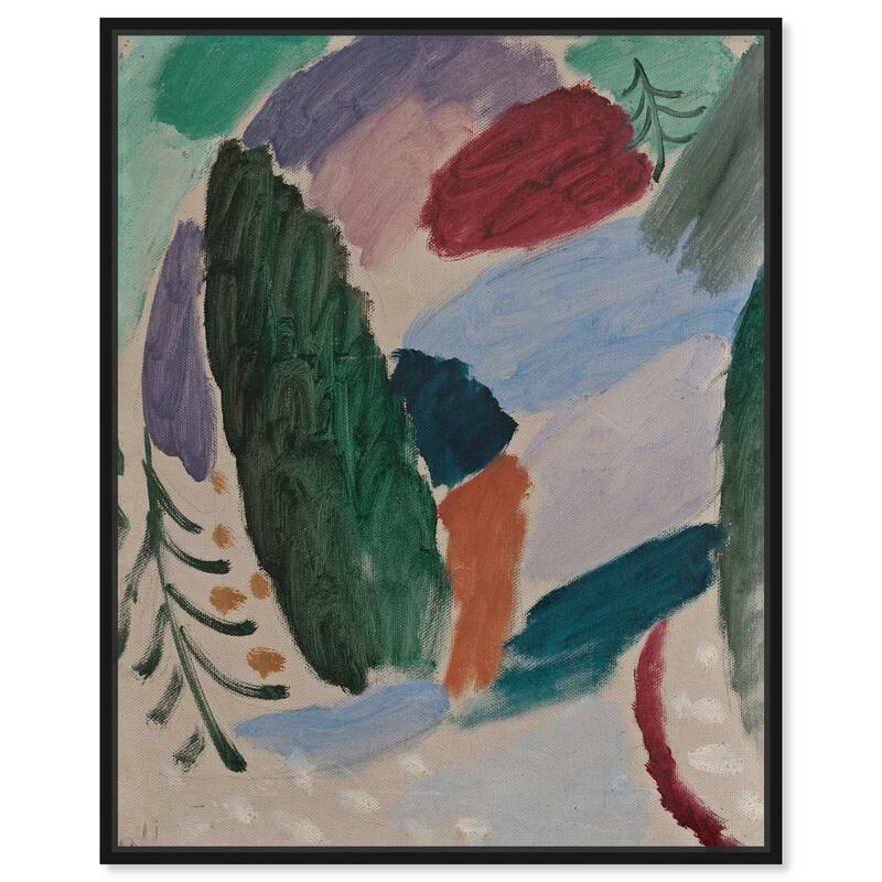 Jawlensky's Frost Canvas by Art Remedy - 30" x 36" - Black