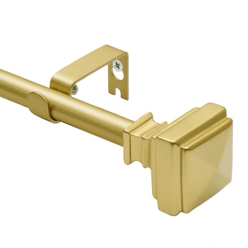 UTOPIA ALLEY Wall Mounted 5/8 Inch Curtain Rod - Curtain Rods For Windows 28 to 48 Inch - 28"-48"